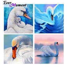 Ever moment pintura de diamante de cisne completo quadrado resina broca 5d diy cristal strass bordado artesanal presente mosaico asf2238 2024 - compre barato