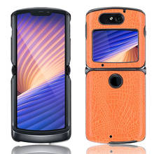 Funda de cuero a prueba de golpes para teléfono Motorola Razr 2020 5G, carcasa trasera protectora de lujo, delgada, todo incluido 2024 - compra barato