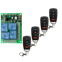 DC 12V 24V 4 Channel 4CH RF Wireless Remote Control Switch System Receiver + Transmitter, 315 433 MHz 2024 - buy cheap