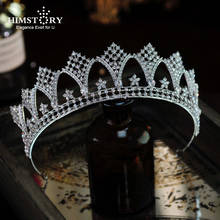 HIMSTORY-tiara de corona nupcial de lujo con diamantes de imitación, diadema de cristal, diadema, diademas de novia, accesorios para el cabello de boda 2024 - compra barato