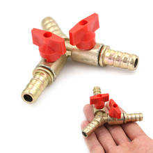 New Clamp Fitting Hose Barb Fuel Water Oil Gas For Garden Irrigation Automotive 3/8" 10mm Brass Y 3-Way Shut Off Ball Valve 2024 - buy cheap