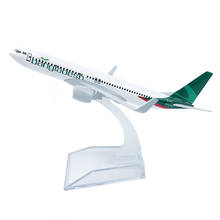 Avión de aleación a escala 1/400 Boeing 737, juguete de avión de aleación B737 de 16cm para niños, regalo para colección 2024 - compra barato