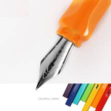 JINHAO-pluma estilográfica multicolor de acero inoxidable, plumas de punta fina de 0,55mm, firma, caligrafía, escritura, oficina, suministros escolares, H6640 2024 - compra barato