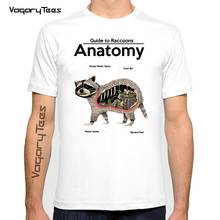 Vagarytees Anatomy Of A Raccoon Men's T Shirt Animals Cute Funny Tee Shirt Short Sleeve T-Shirts Present Clothes 2024 - buy cheap