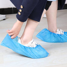 100pcs/pack Plastic Waterproof Disposable Shoes Cover Rainy Day Carpet Floor Protector Thick Cleaning Shoe Cover 2024 - buy cheap