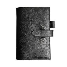 Genuine Leather Notebook Travelers Journal Planner A6 Diary Handmade Leather Note Books 3 Card Slots Passport Cover 2024 - buy cheap