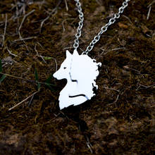 Wolf And Woman Necklace Pagan Necklace Wiccan Jewelry Halloween Jewelry Fantasy 2024 - buy cheap