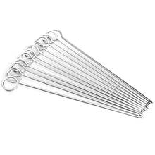 12PCS BBQ Barbeque Skewers Needle Utensil Fork Iron Kitchen Utensils Outdoor Camping barbecue Tools 2024 - buy cheap