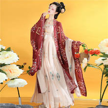 Traje de Festival de ropa tradicional china Hanfu para mujer, bordado de hadas, trajes de baile de actuación de escenario folclórico antiguo 2024 - compra barato