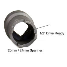 Tuerca de bloqueo de embrague de 20mm y 24mm, llave de enchufe para Honda Crf 600rr 450r, Scooter, ciclomotor ATV (negro) 2024 - compra barato