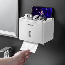Suporte de papel higiênico multifuncional, criativo, à prova d'água, para parede, caixa de armazenamento, acessórios para banheiro 2024 - compre barato