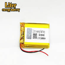 Bateria recarregável de polímero de lítio lipo, 3.7v 1500mah linha 803450 com células de íon de lítio com pcb para mini ventilador mp4 mp5 gps brinquedo pda 2024 - compre barato