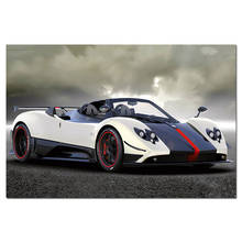 Pagani Zonda-póster de supercoche Cinque Roadster, cuadro de pared para sala de estar, arte, lienzo, tela, pintura impresa 2024 - compra barato