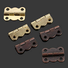 50Pcs Vintage Wooden Box Small Decorative Hinge Cupboard Door Furniture Cabinet Hinges Furniture Fittings 16*13mm With Screw 2024 - buy cheap