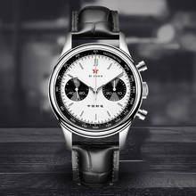 SEAKOSS Men 1963 Chronograph Watches 40mm Panda Eye Seagull ST1901 Movement Sapphire Glass Pilot Mechanical Watch With Gooseneck 2024 - buy cheap