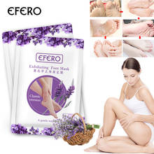 6pc=3pair Efero Foot Mask Pedicure Socks Exfoliation for Feet Mask Remove Dead Skin Heels Foot Peeling for Legs Detox TSLM1 2024 - buy cheap