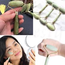 1pc Portable Double Head Facial Slim Massage Roller Jade Face Slimming Body Head Neck Massage Tools Nature Face Sliming  Tools 2024 - buy cheap
