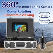 Câmera de vídeo para pesca subaquática, câmera com 7 lâmpadas de 20m, à prova d'água, ip68, rotação em 360 graus, visão panorâmica 2024 - compre barato