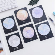 Creative Round Planet Series Memo Pads Sticky Notes Notebook Office Notes Stationery 2024 - buy cheap