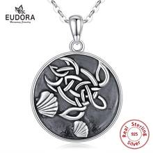 Eudora 925 Sterling Silver Ocean Sea Turtle Pendant Necklace with Underwater World Design Oxidized Silver Jewelry for Women D605 2024 - buy cheap