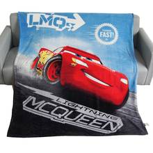 Manta polar de Disney Cars para niños, cobija de lana Mc Queen de 117x152cm para coches, regalo de cumpleaños, otoño 2024 - compra barato