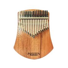 Kalimba-Piano de pulgar portátil de madera, 17 teclas de chapa, cadena de trémolo, instrumentos musicales nativos africanos, Mbira Sanza 2024 - compra barato