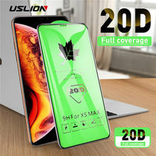 Закаленное защитное стекло USLION 20D с изогнутыми краями для iPhone 11 Pro Max X XS MAX XR Xs 7 6 6s 8 Plus 2024 - купить недорого