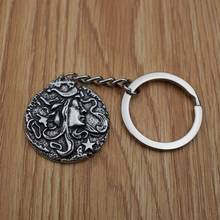 12pcs Wicca Goddess Pentagram Keychain Vintage Magic Amulet Pendant For Men Women Jewelry Gift 2024 - buy cheap