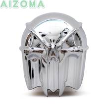 1pcs Motorcycle Chrome Skull Cowbell Horn Cover Protector Guards For Harley Sportster Touring Softail Dyna Glide FXD 1992-2013 2024 - buy cheap