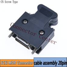MDR Cable Connector  male 20-Pin   Compatible With  3M  SCSI CN Connector  10320 10120 2024 - buy cheap