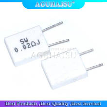 Resistor de cemento cerámico no inductivo, 5W, 0.001, 0,1, 0,15, 0,22, 0,25, 0,33, 0,5 ohm, 0.1R, 0.15R, 0.22R, 0.25R, 0.33R, 0.5R, 10 Uds. 2024 - compra barato