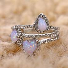 Изысканный серебристый цвет обручальные кольца в форме сердца циркониевое кольцо для женщин обручальное кольцо эффектное модное ювелирное изделие подарок 2020 Новинка 2024 - купить недорого