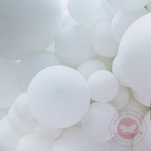 Globos blancos gigantes redondos de 5-36 pulgadas, Fondo de arco para fotografía, decoraciones para fiesta, Festival, globo de látex 2024 - compra barato