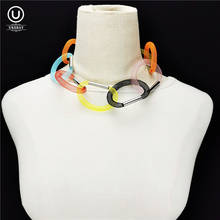 UKEBAY New Multicolor Choker Necklaces Alloy Tube Mesh Necklace Designer Handmade Jewelry Women Party Clothes Luxury Jewelry 2024 - buy cheap