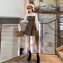 Heydress 2020 spring Korean Women Single Breasted dress office lady Lace Up Long Sleeve Dress female elegant Vestido 2024 - buy cheap