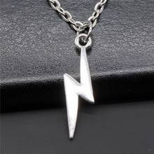 Fashion 2 Colors 7x27mm Lightning Charms Pendant Necklace For Women Lady Girl Jewelry Gift 2024 - buy cheap