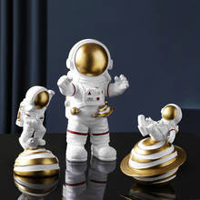 Nordic Resin Space Astronaut Sculpture Figurine Modern Minimalist Ornament Home Decoration Accessories Living Room Birthday Gift 2024 - buy cheap