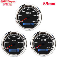 85mm Universal GPS Speedometer Marine Boat Speed Meter 30MPH 60MPH 120MPH Speed Gauge For Auto Truck Motorcycle Boat 12V/24V 2024 - buy cheap