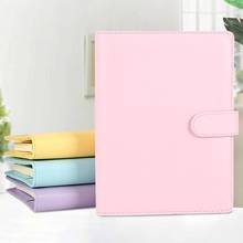 Button Snap On Notebook Journal Agenda Planner Diary Faux Leather Cover Notepad School Office Business Stationery Supplies 2024 - buy cheap