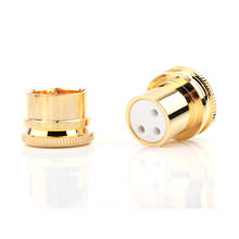 XLR Female Noise Reducing Caps - PTFE  Insulation - Gold Plated 2024 - buy cheap