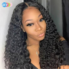 Kinky Curly Lace Front Wig 13x5x1 Middle Part Human Hair Lace Wigs Pre Plucked 5'' Deep Part Remy Hair 13x5 Lace Human Hair Wig 2024 - buy cheap