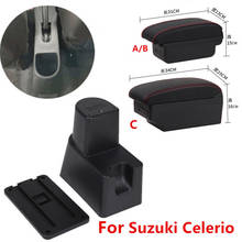 For Suzuki Celerio Car armrest box For Suzuki Central storage box modification CELERIO chargeable With USB 2024 - buy cheap