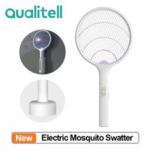 Qualitell Electric Mosquito Swatter Rechargeable Handheld LED Mosquito Killer Insect Fly Wall-mounted Electric Mosquito Swatter 2024 - buy cheap
