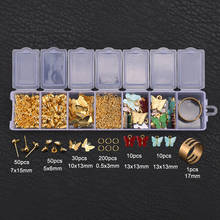 DIY Findings Accessories Set For Earrings Backs Ball Pins Studs Butterfly Charms Jump Rings Tools Jewelry Making Supplies Kit 2024 - buy cheap