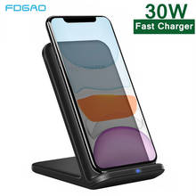 30W Qi Wireless Charger For iPhone 12 11 XS X XR Charging Dock for Samsung S20 S10 Xiaomi Mi 10 Huawei Mate 40 Pro Fast Charger 2024 - buy cheap
