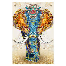Art Elephant 5D Diamond Painting Animal DIY Sticking Full Drill Cross Stitch Embroidery Mosaic Simple Rhinestone Home Decor Gift 2024 - buy cheap