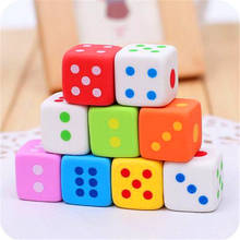 3Pcs/Set Creative Erasers Colorful Dice Styling Shaped Eraser For Kids 3D Candy Color Rubber Eraser Toys Kawaii Stationery 2024 - buy cheap
