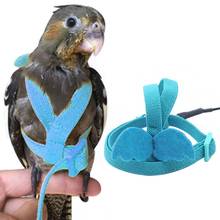 1PCS Bird Harness Adjustable Anti-bite Attractive Parrot Flying Rope Bird Leash Outdoor Training Traction Rope For Small Birds 2024 - buy cheap