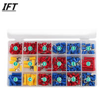 300Pcs Assorted Insulated Electrical Wire Terminals Crimp Connectors Spade Set Red Yellow Blue 2024 - buy cheap