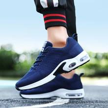 Zapatillas deportivas con suela de aire para hombre, calzado de entrenamiento para correr, color azul, para verano, E-290 2024 - compra barato